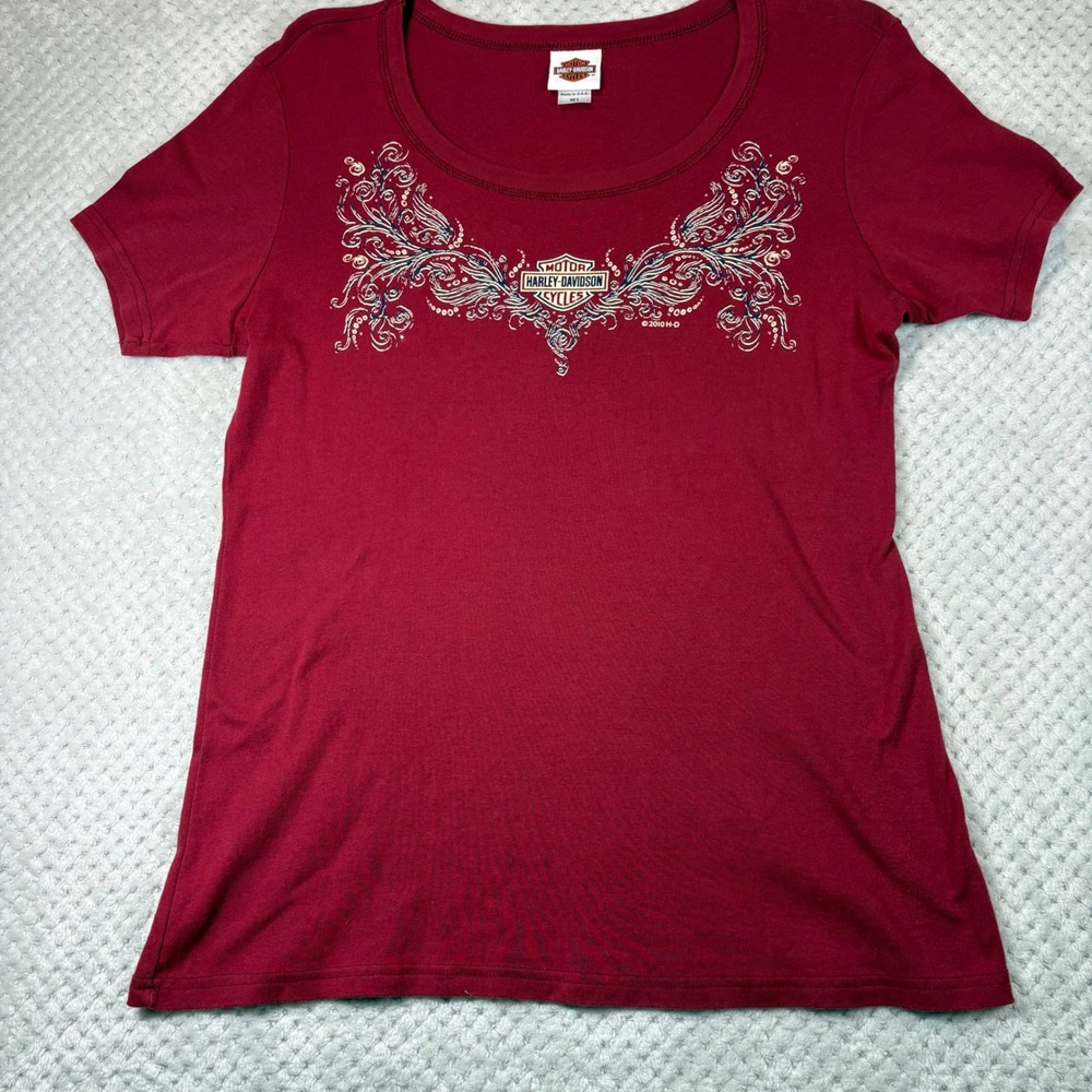 Vintage Y2K tattoo, aesthetic style, Harley Davidson, T shirt size W1 women's